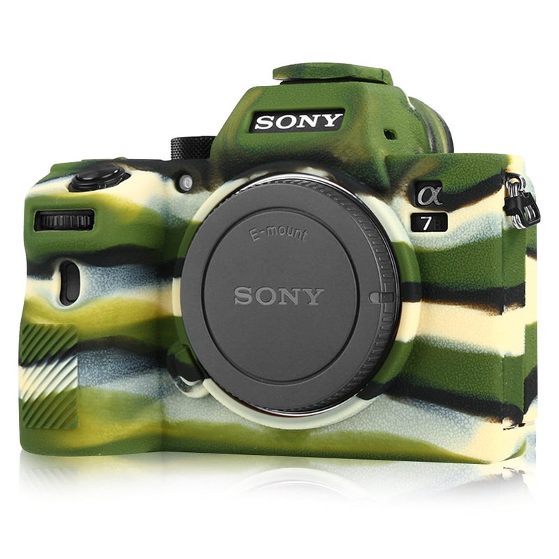 STSEETOP Camera Case Compatible with Sony A7III A7RIII Sony ILCE-7RIII A73 A7R3 - Protective Silicone DSLR Skin Cover, Detachable Cage, Shockproof, Dustproof(White) - Image 1